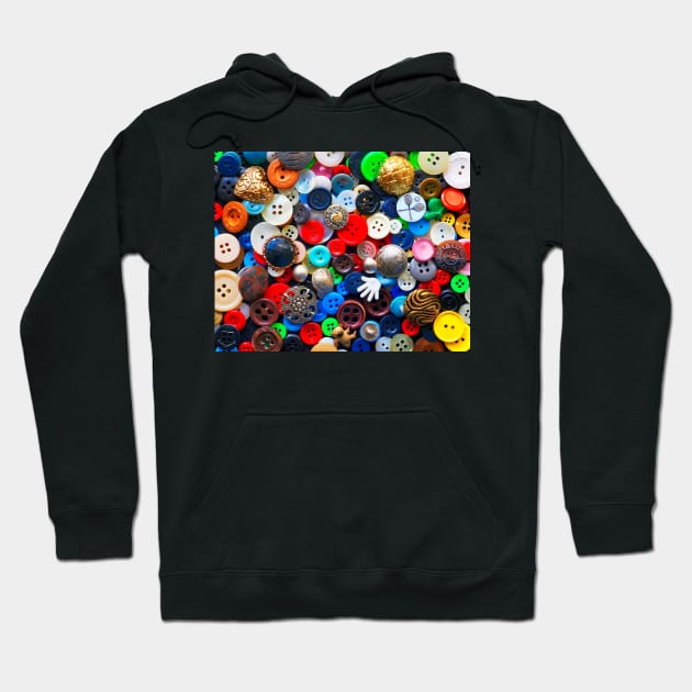 Buttons Hoodie by joesaladino